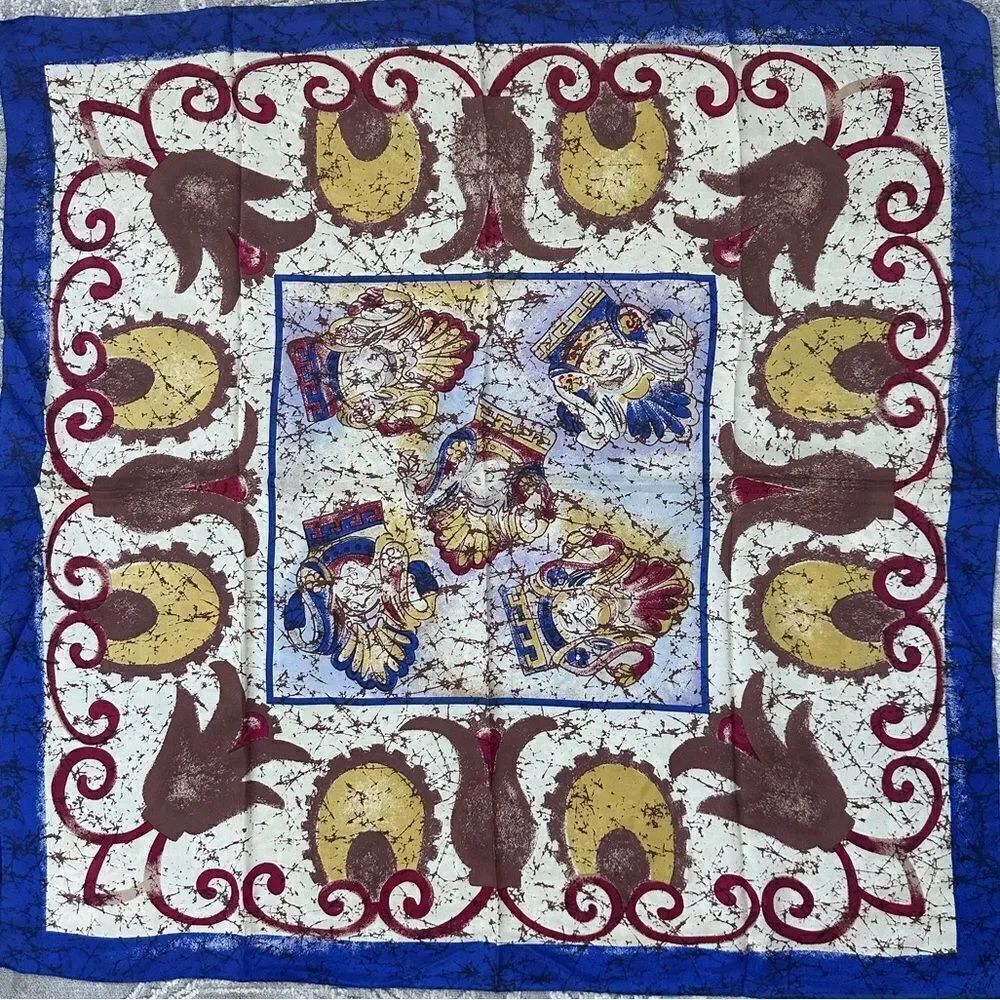 Adrienne Vittadini Vintage Silk Scarf 31”x31”